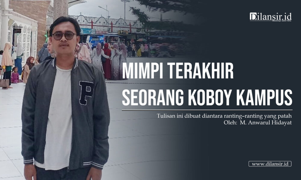 Foto Anwarul Hidayat, penulis Mimpi Terakhir Seorang Koboy Kampus